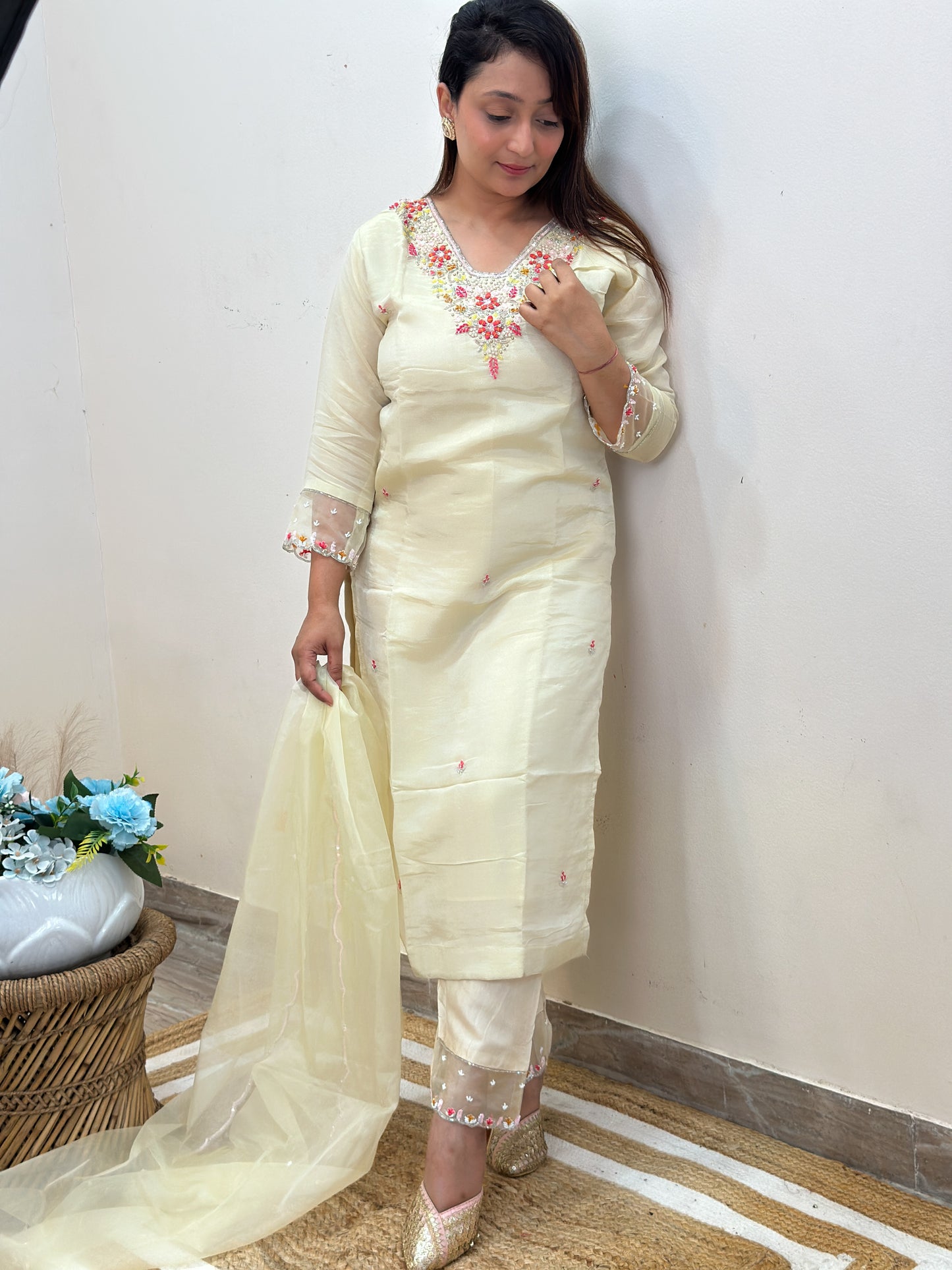 Elegant Embroidered Kurta Set