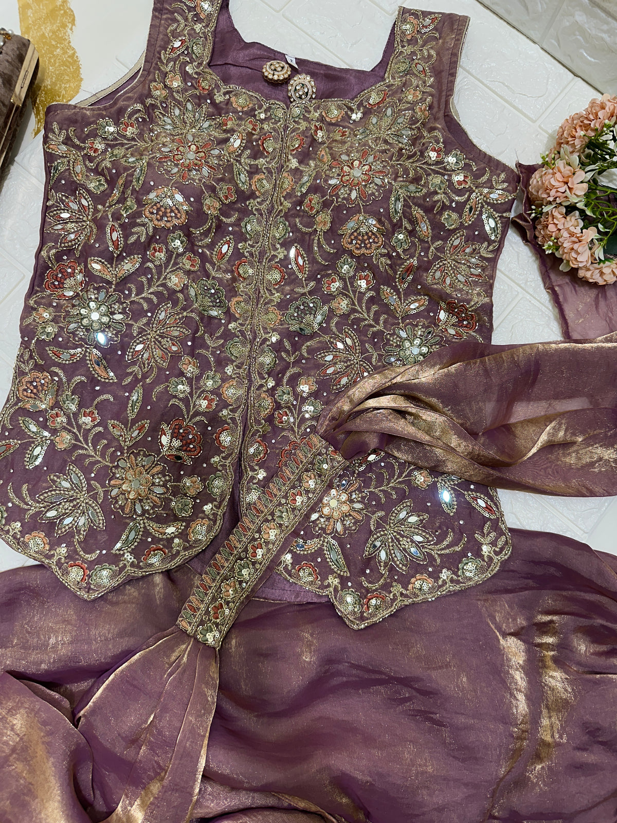 Beautiful And Comfy Embroidered Indo-western