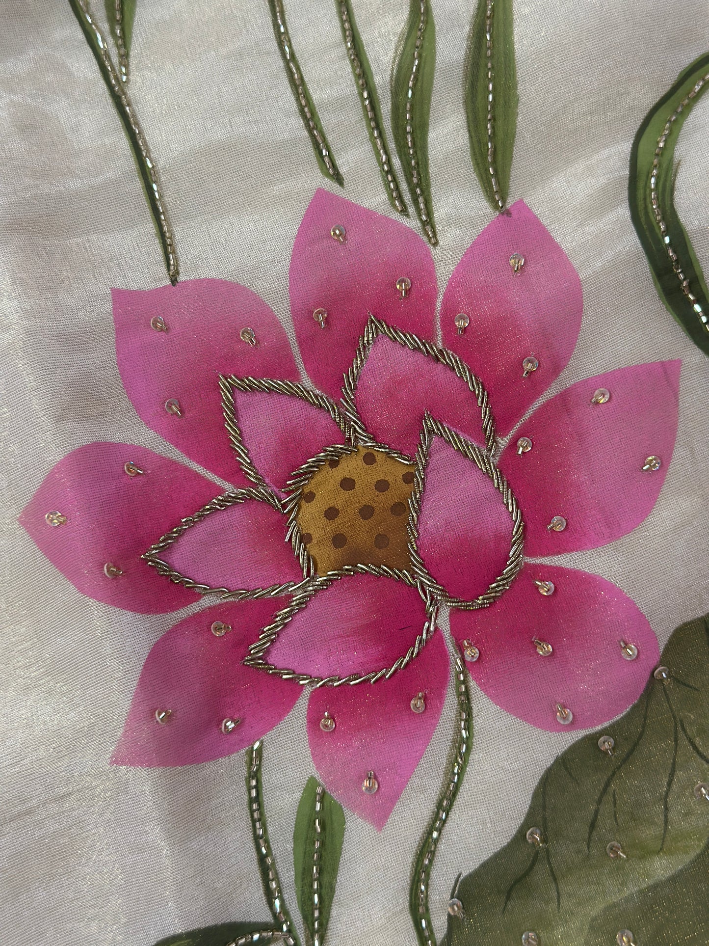 Hand-Painted Silk Kurta Set
