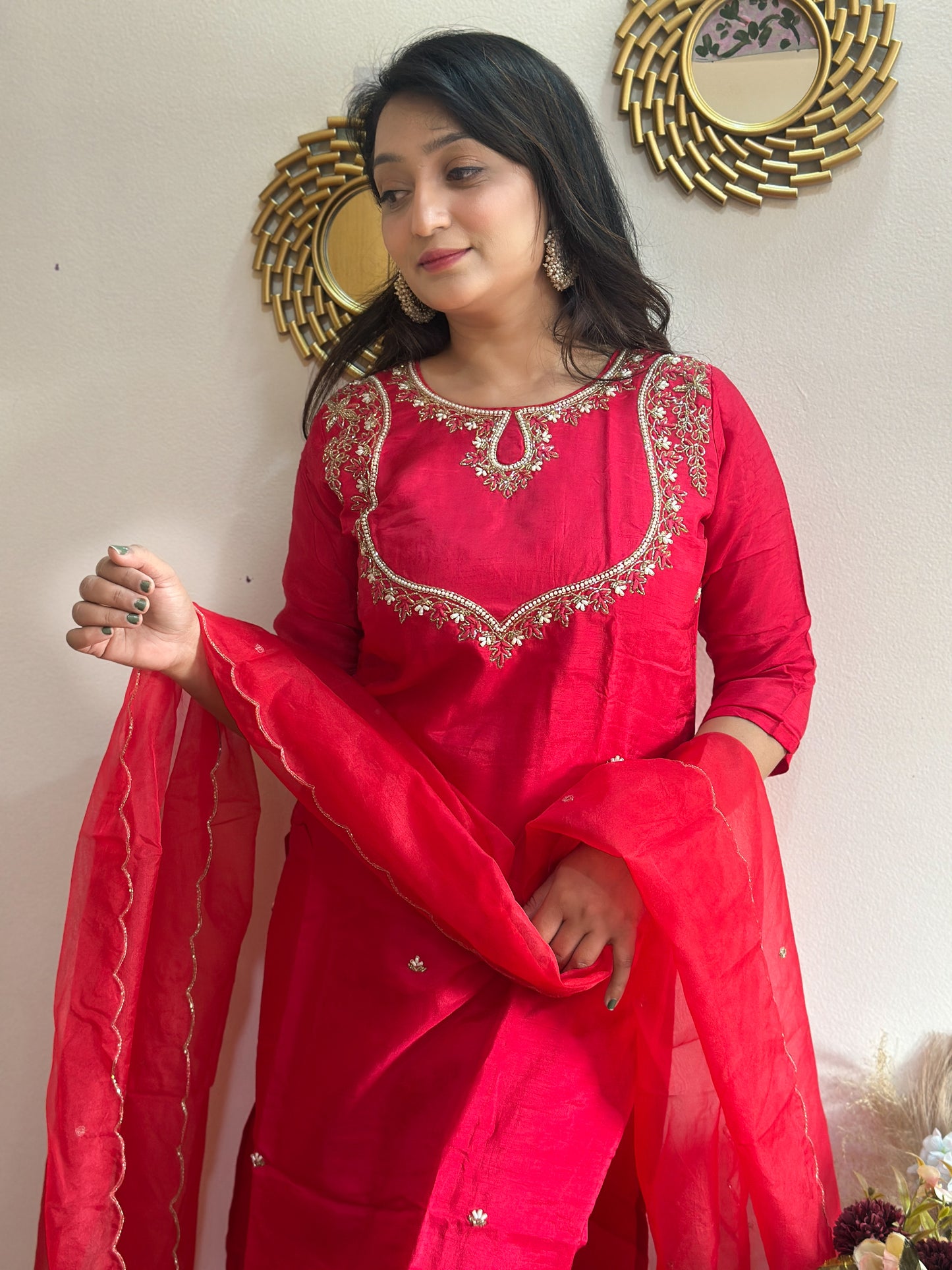 Festive Embroidered kurta set