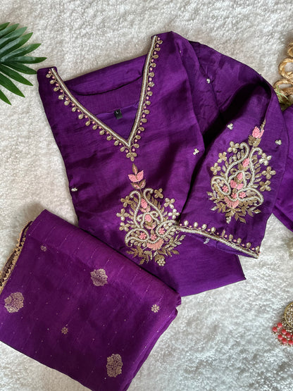 Heavy Embroidered Kurta Set