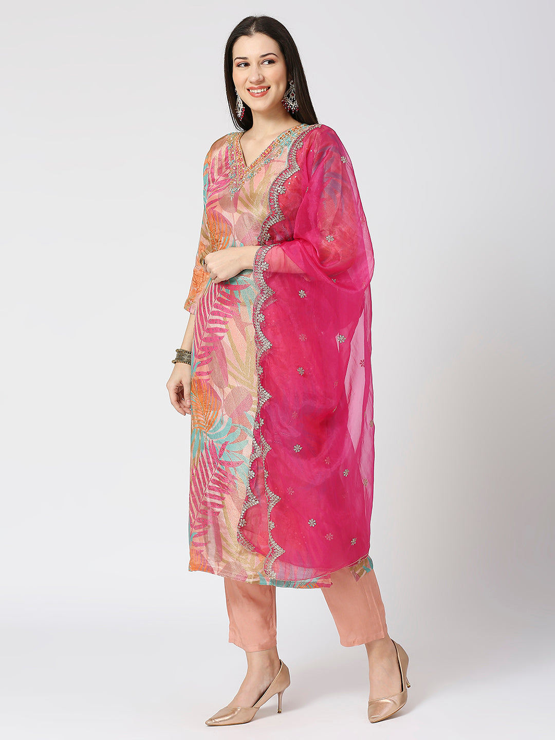 Tissue Silk Kurta Set