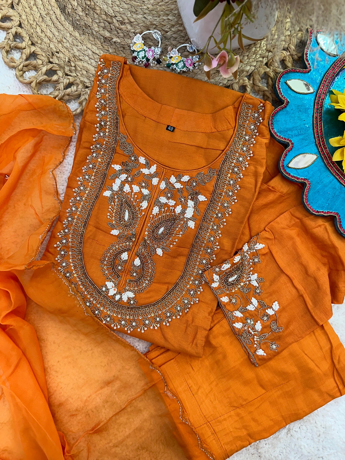 Heavy Embroidered Kurta Set