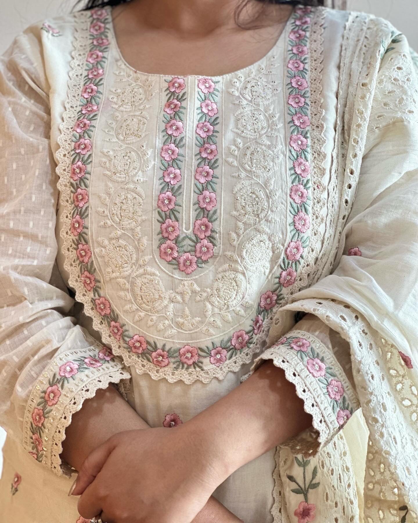 Pure Cotton Embroidered Set