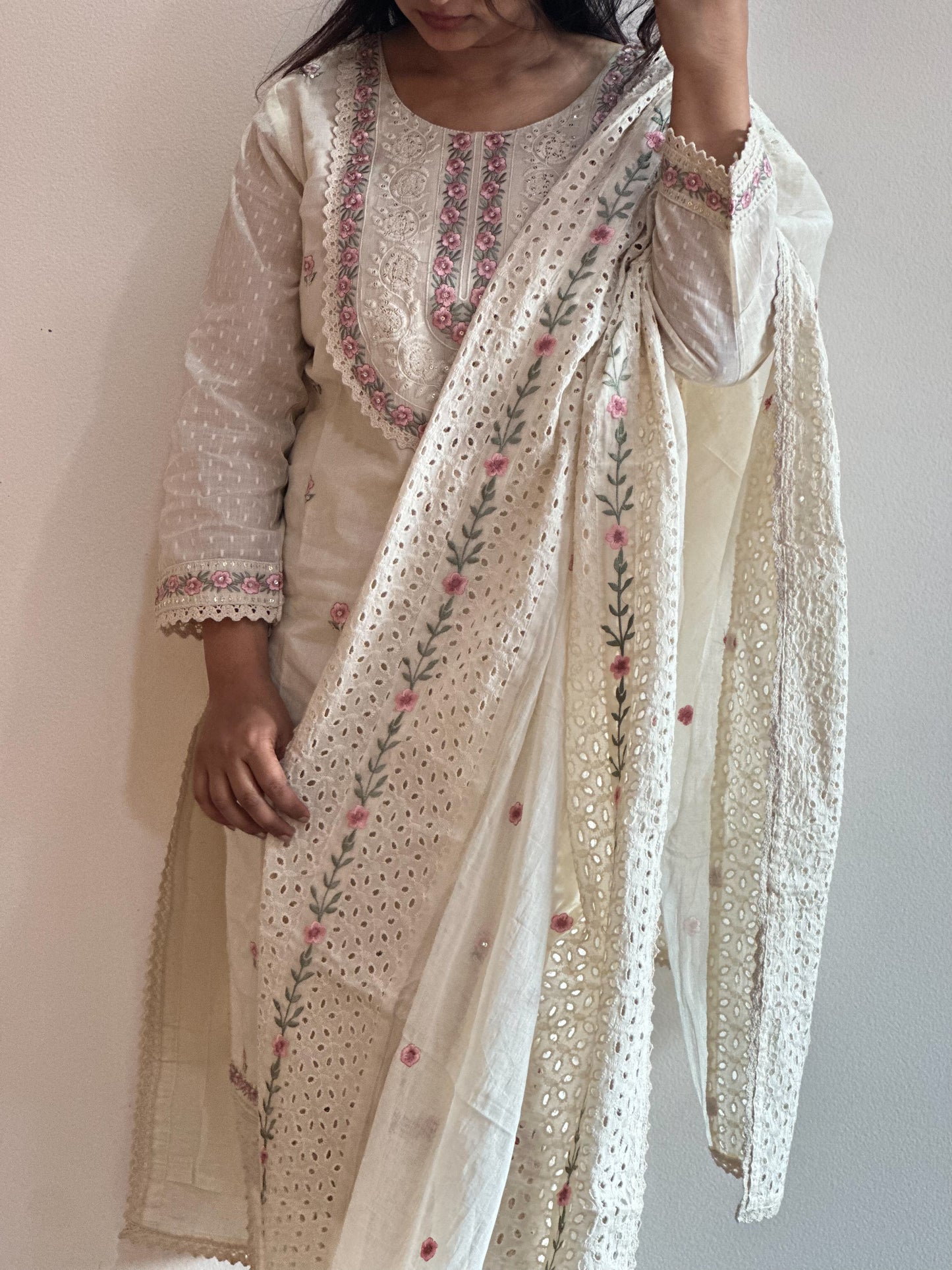 Pure Cotton Embroidered Set