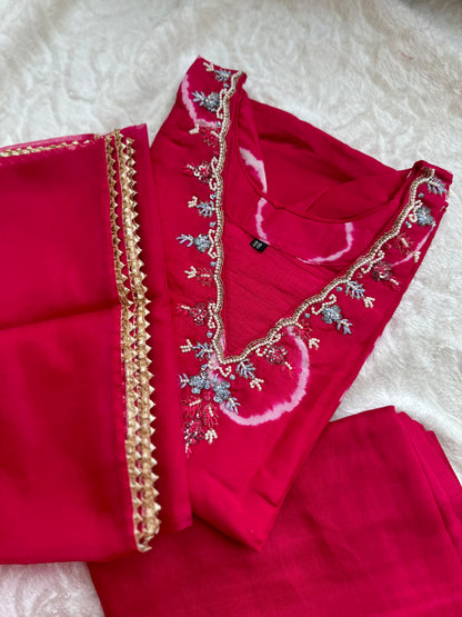 Rani Pink Silk Set