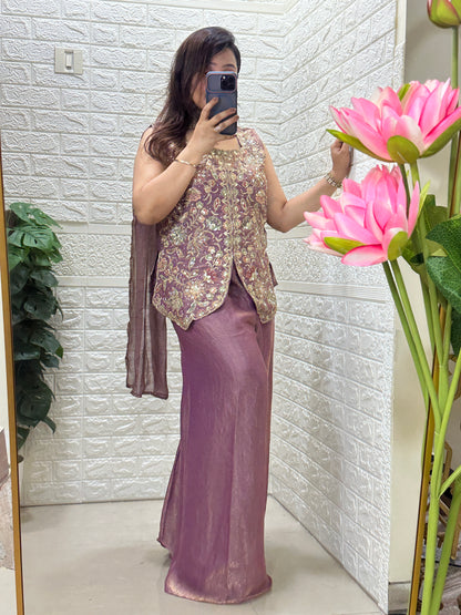 Beautiful And Comfy Embroidered Indo-western