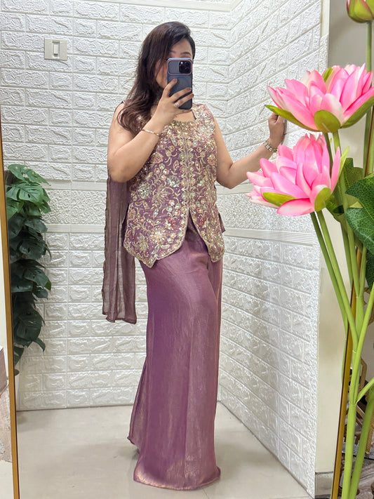 Beautiful And Comfy Embroidered Indo-western