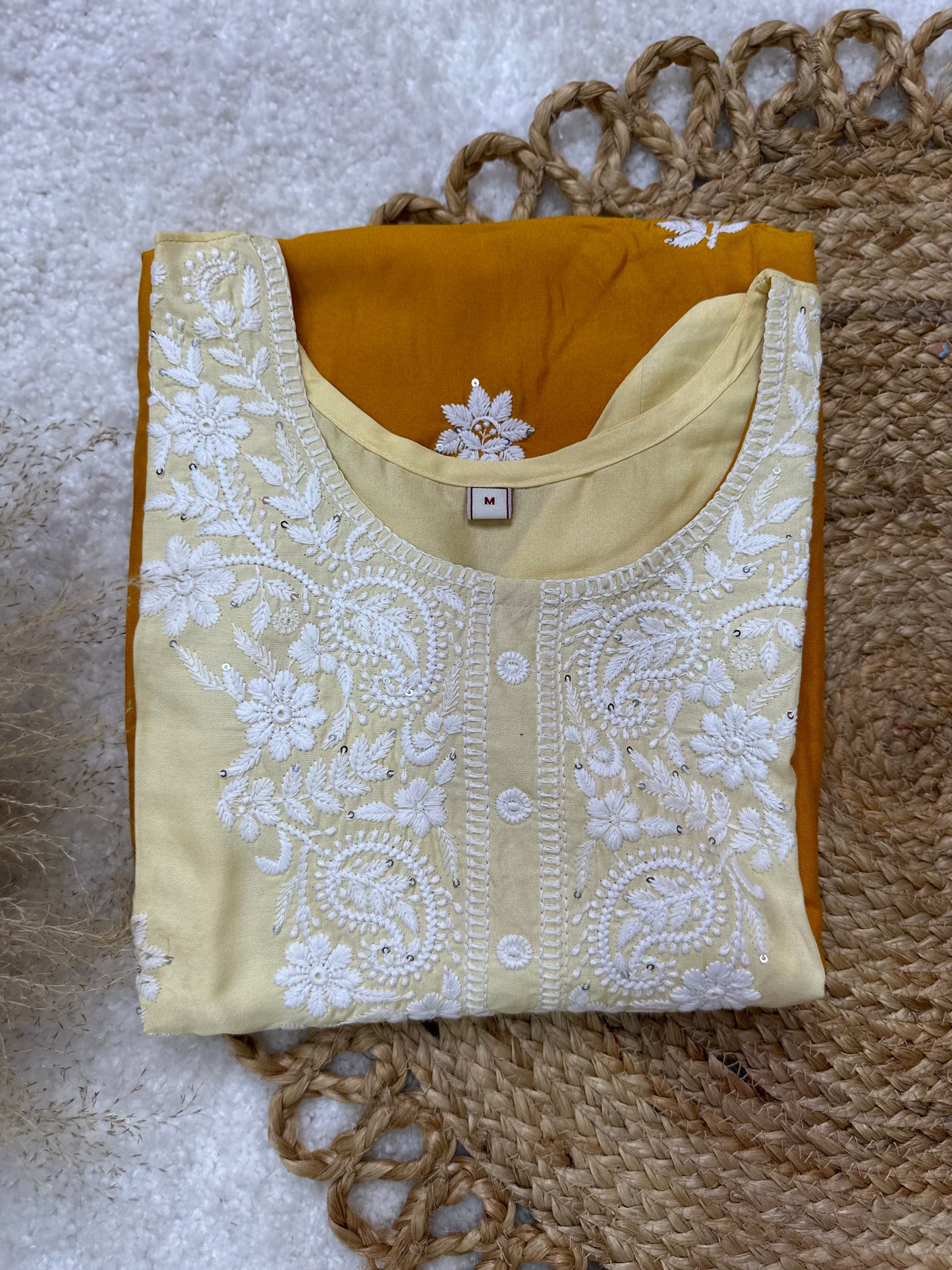 Ombré Cotton Chikankari Kurti