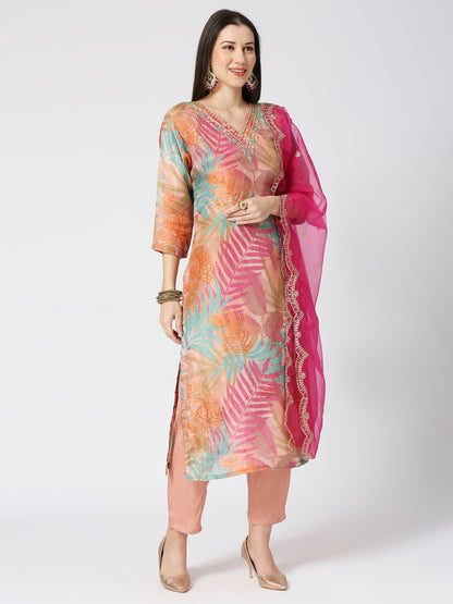 Tissue Silk Kurta Set