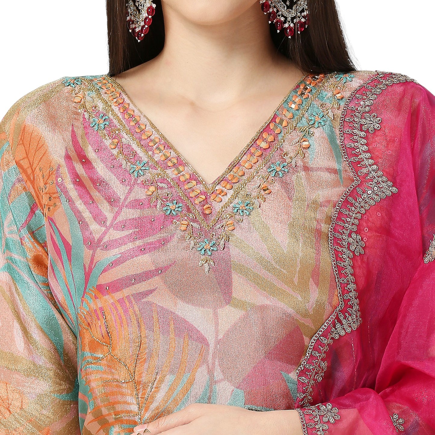 Tissue Silk Kurta Set