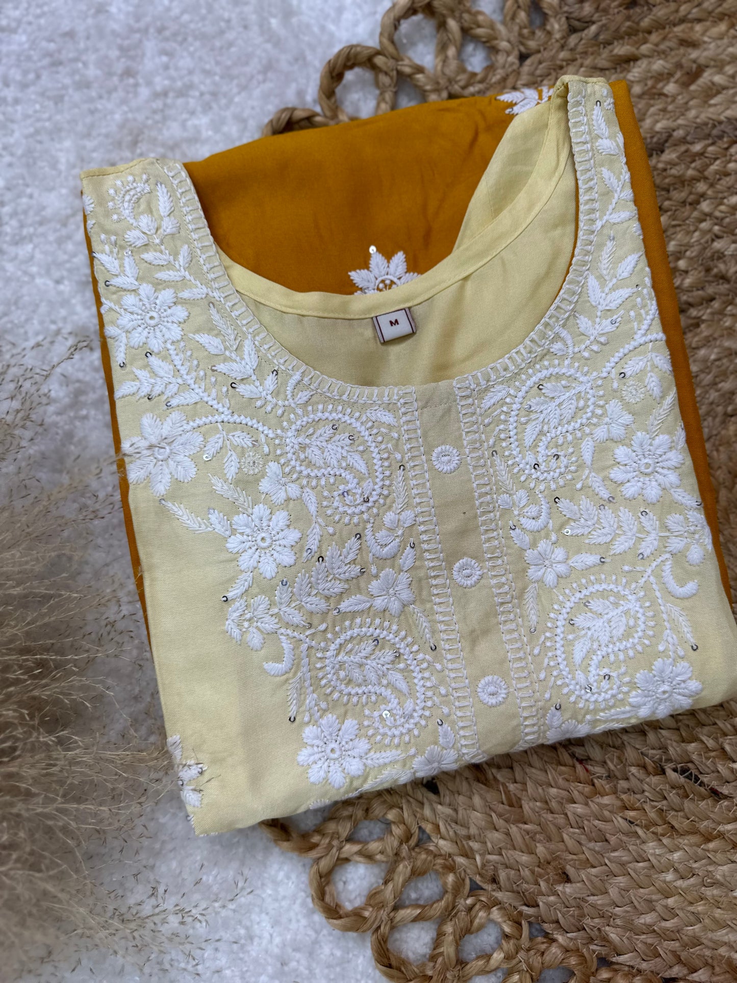 Ombré Cotton Chikankari Kurti