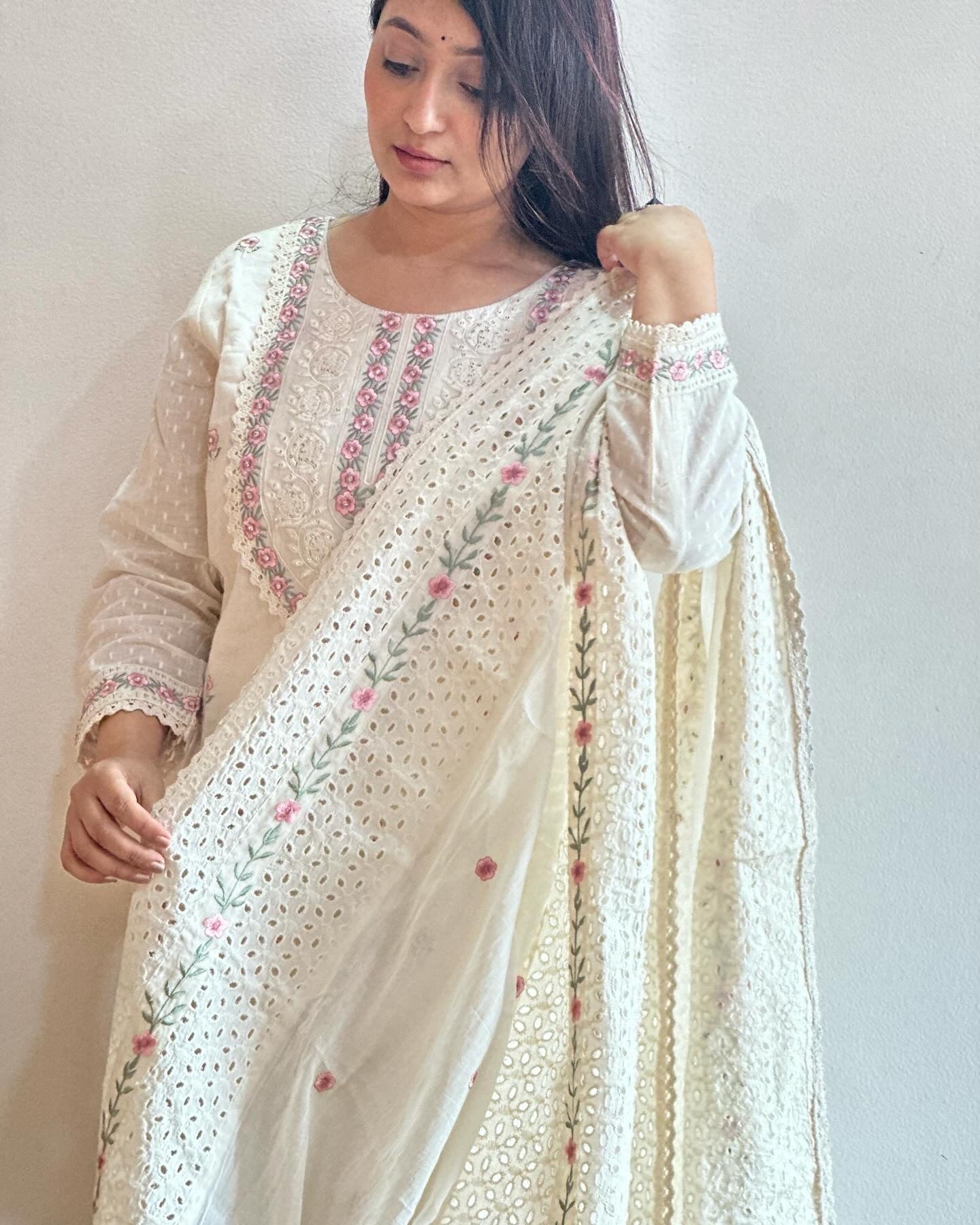 Pure Cotton Embroidered Set