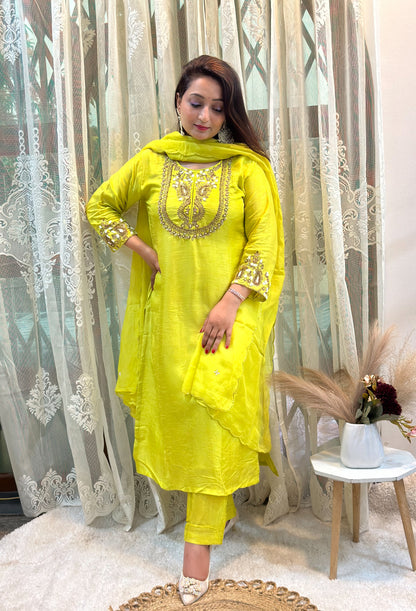 Heavy Embroidered Kurta Set