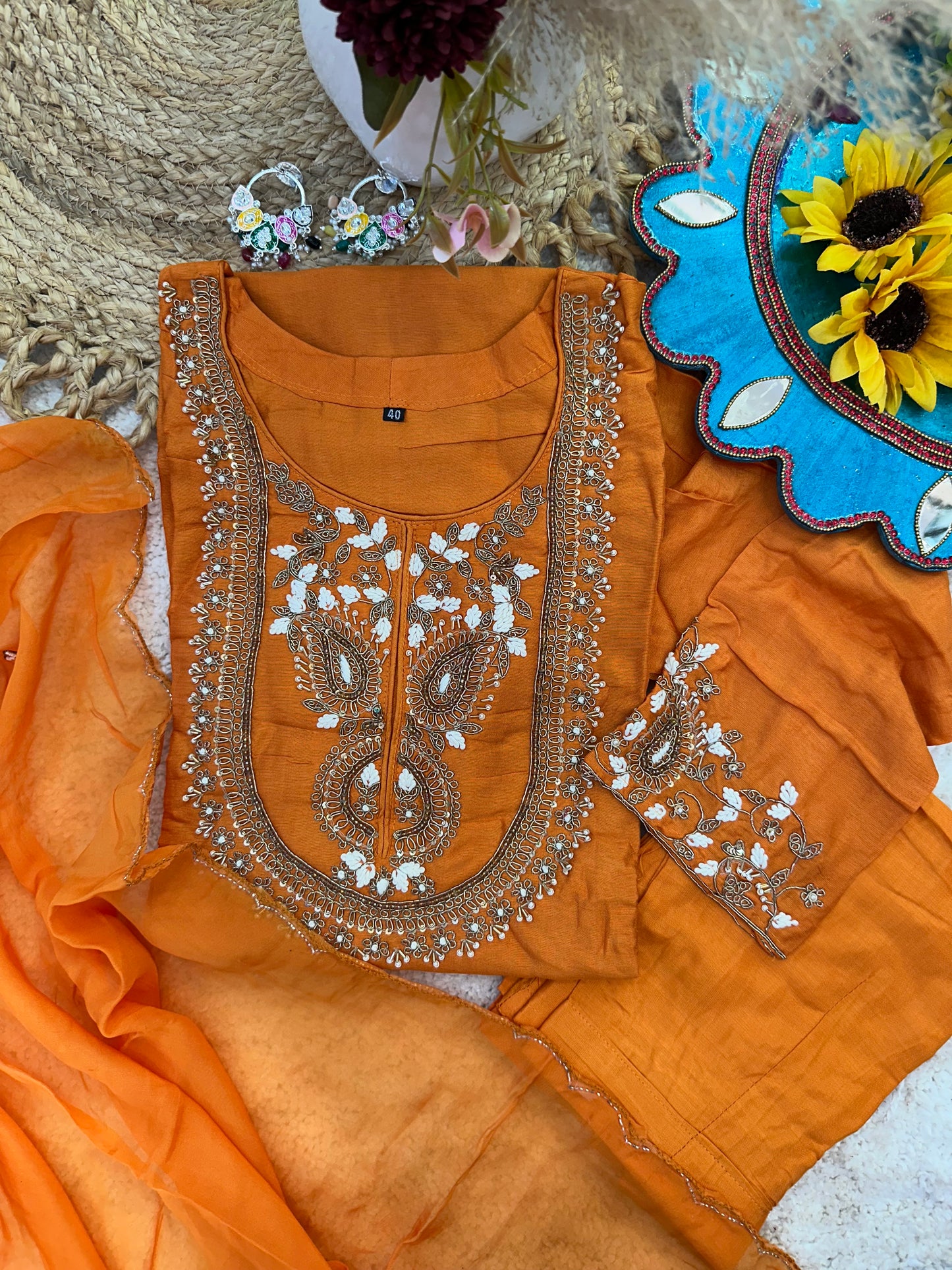 Heavy Embroidered Kurta Set