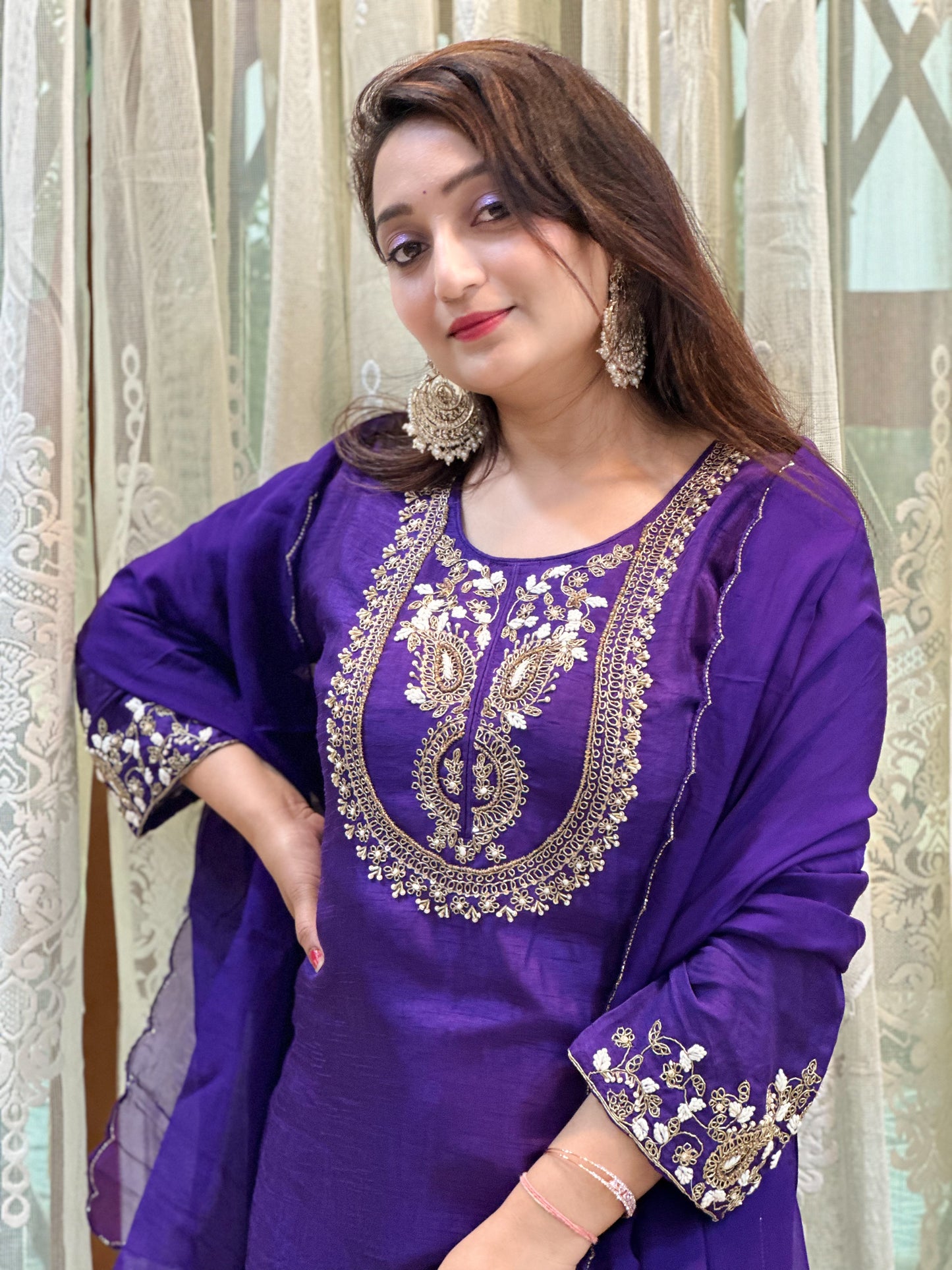 Heavy Embroidered Kurta Set