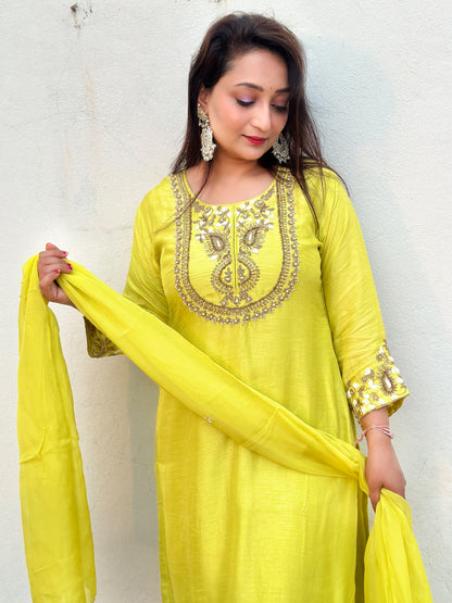 Heavy Embroidered Kurta Set