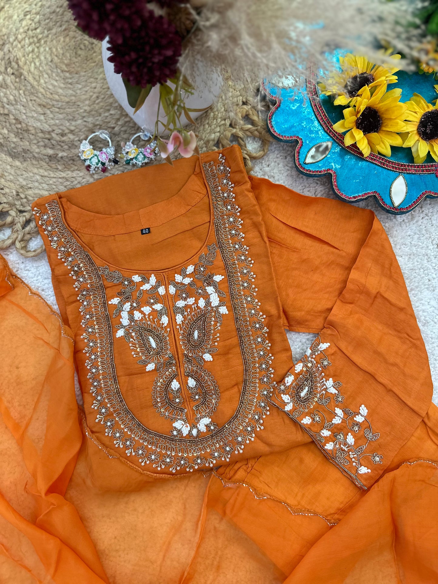 Heavy Embroidered Kurta Set