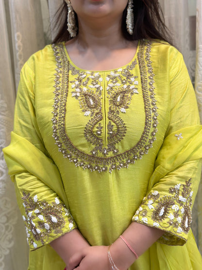 Heavy Embroidered Kurta Set