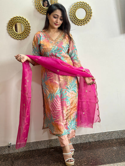 Tissue Silk Kurta Set