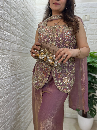 Beautiful And Comfy Embroidered Indo-western