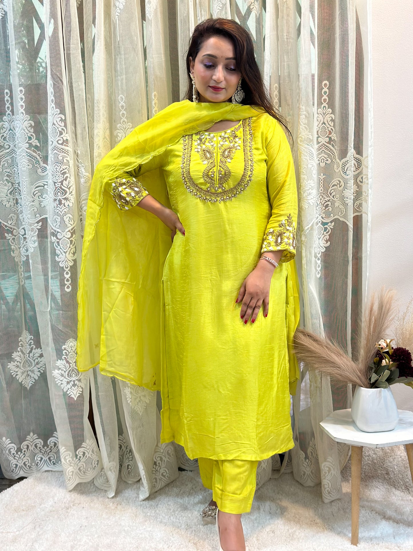 Heavy Embroidered Kurta Set