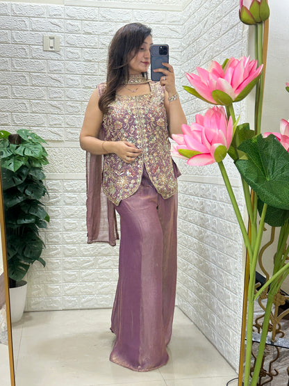 Beautiful And Comfy Embroidered Indo-western