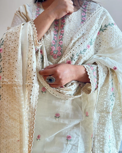 Pure Cotton Embroidered Set