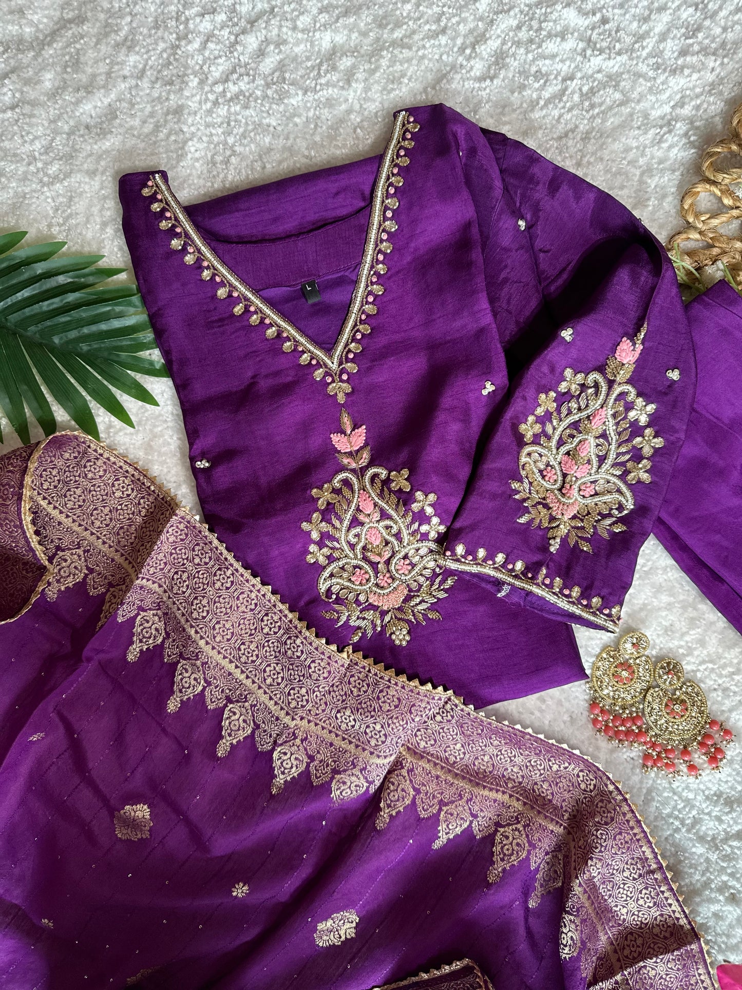 Heavy Embroidered Kurta Set