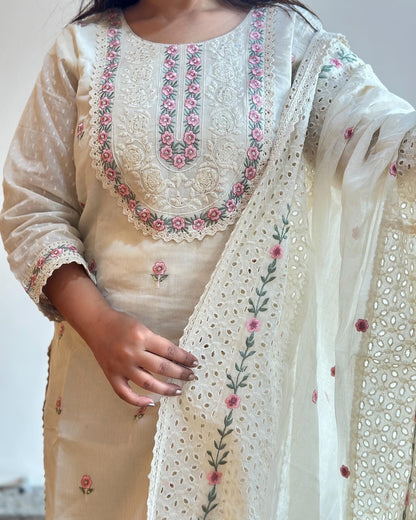 Pure Cotton Embroidered Set