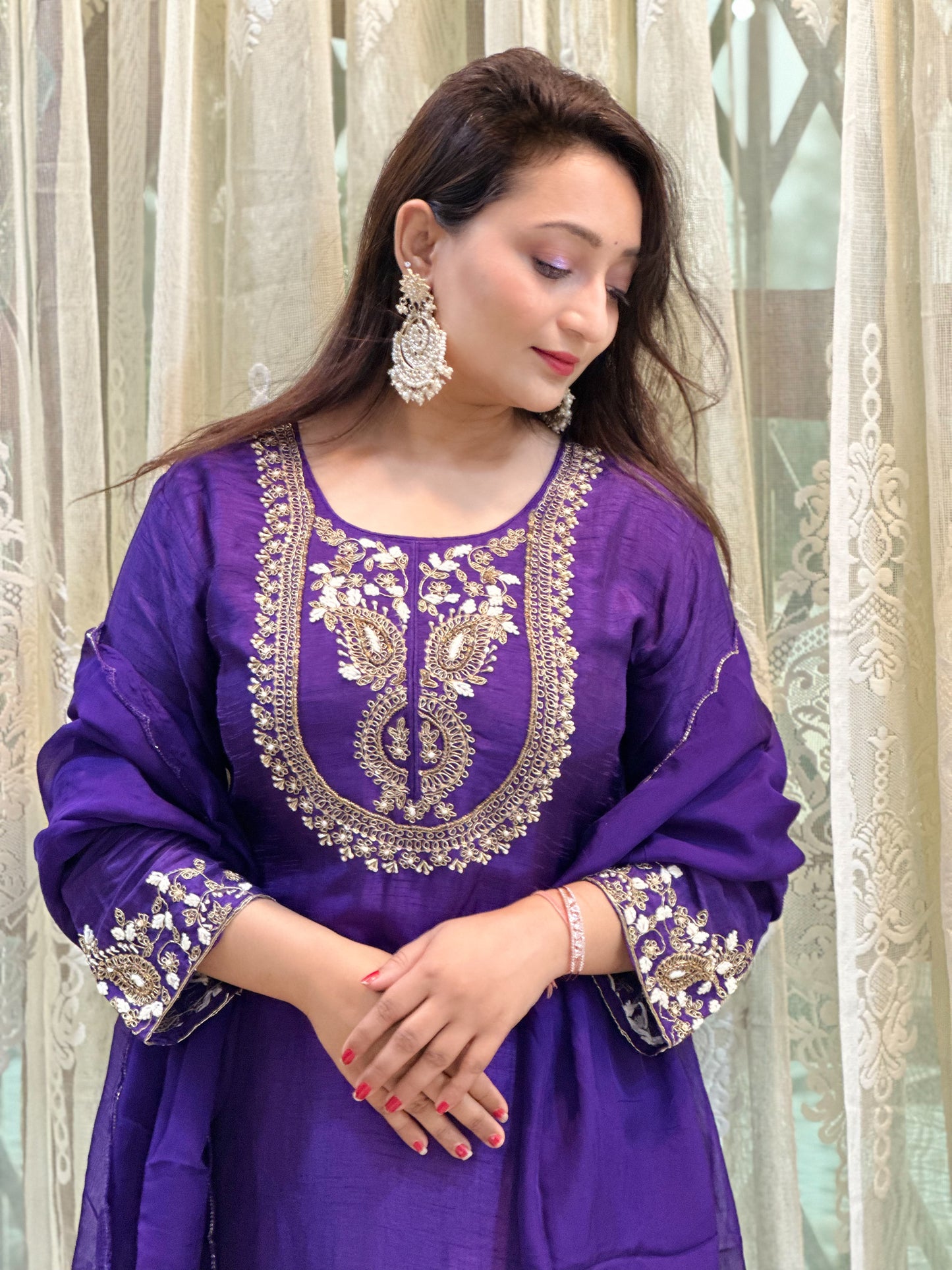 Heavy Embroidered Kurta Set