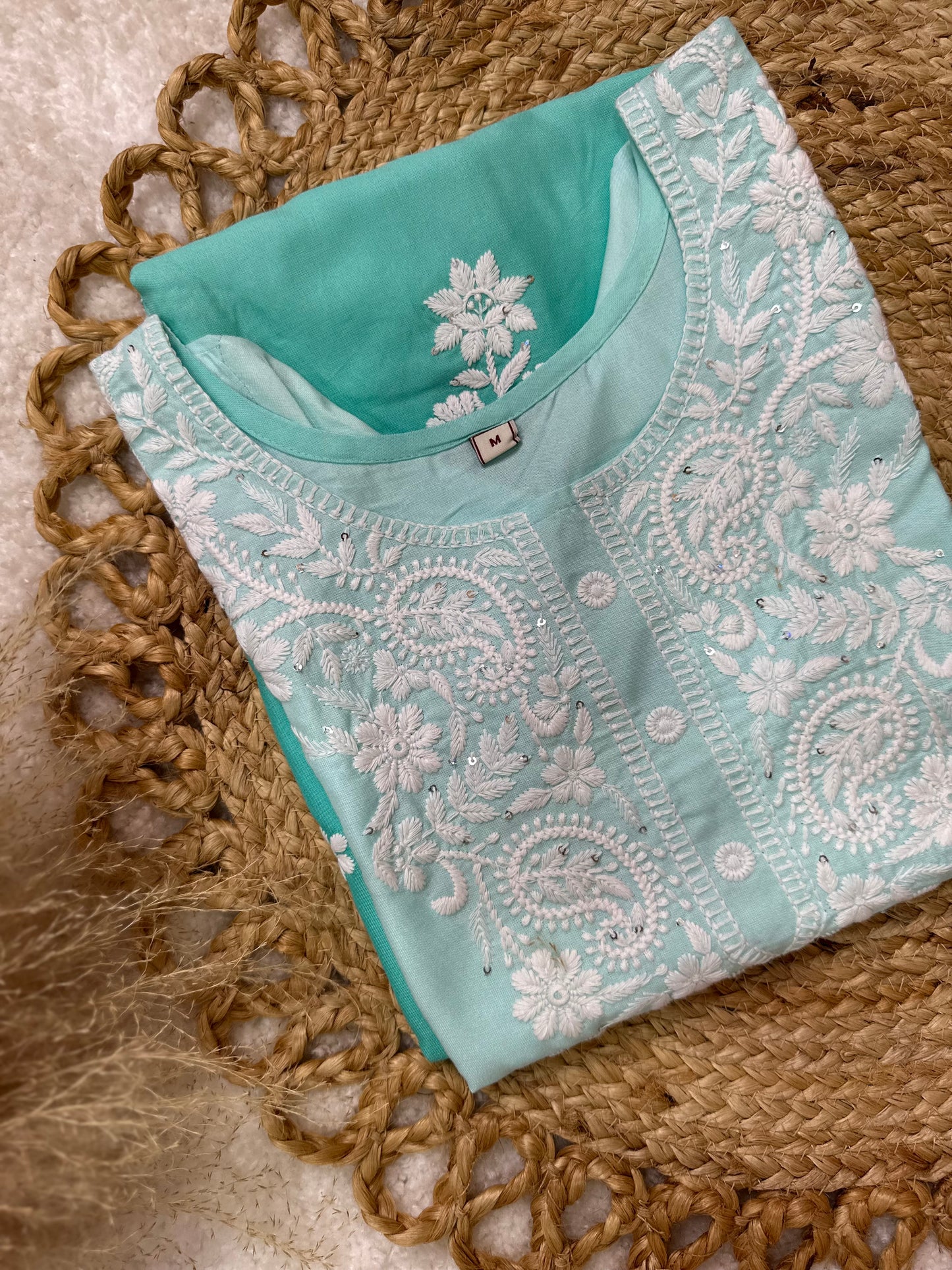 Ombré Cotton Chikankari Kurti