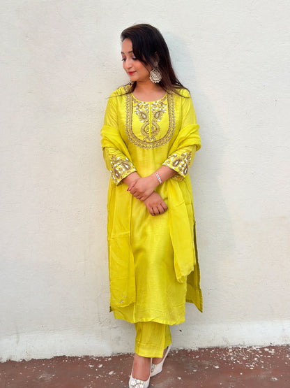 Heavy Embroidered Kurta Set