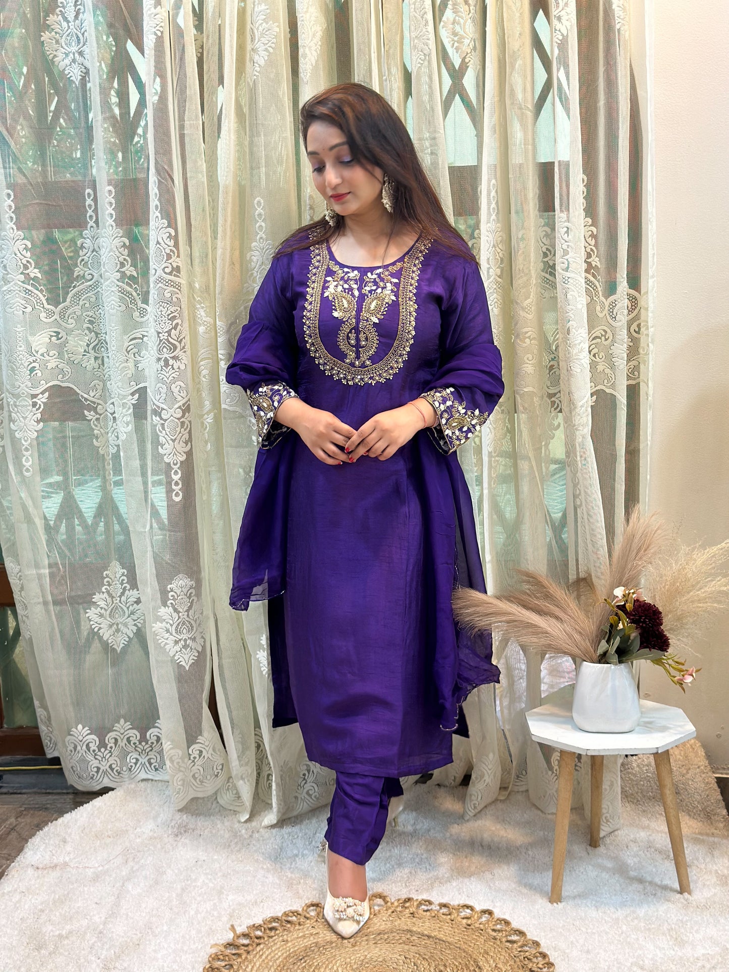 Heavy Embroidered Kurta Set