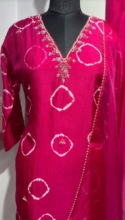 Rani Pink Silk Set