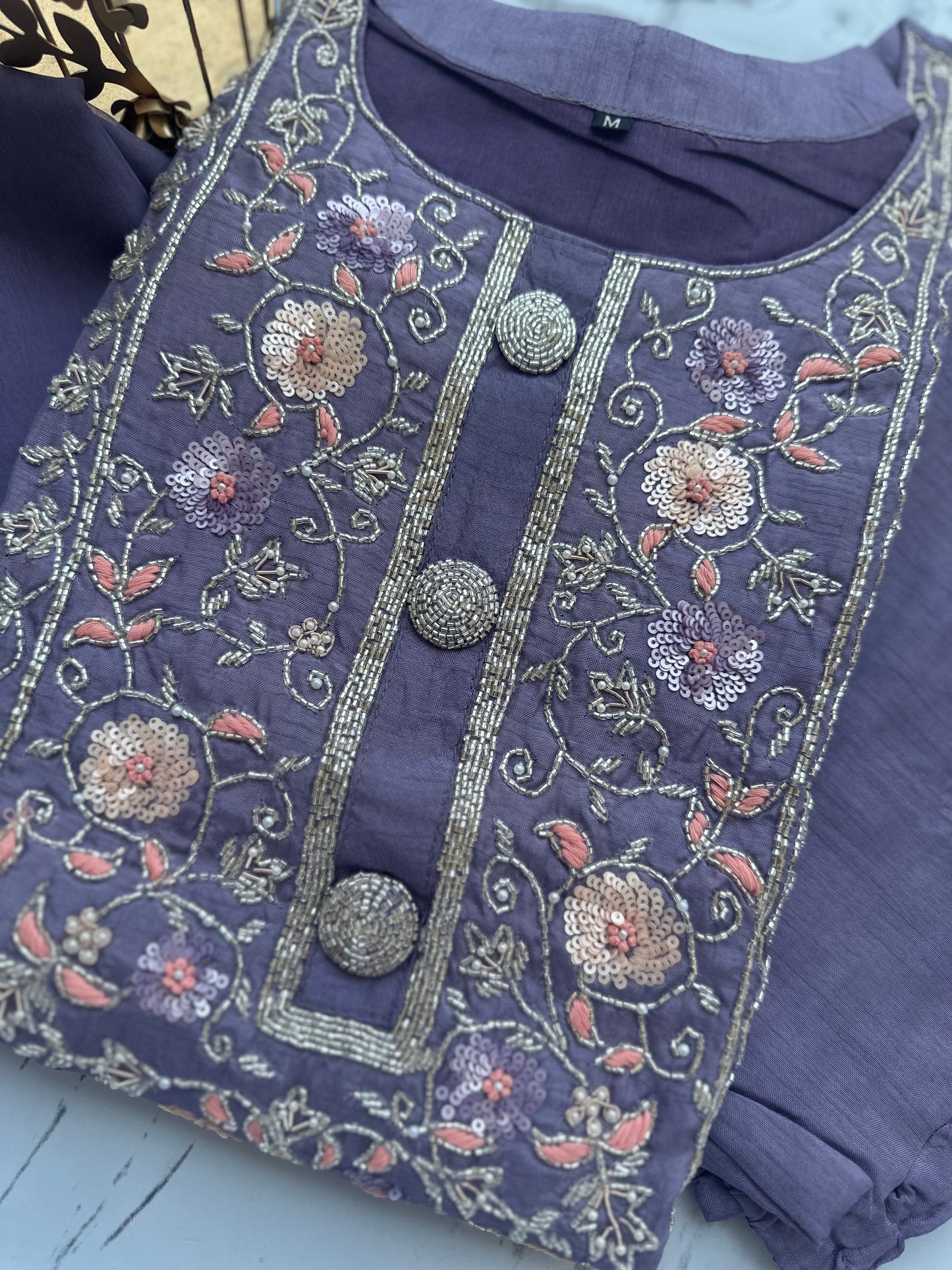 Lavender Heavy Silk Set